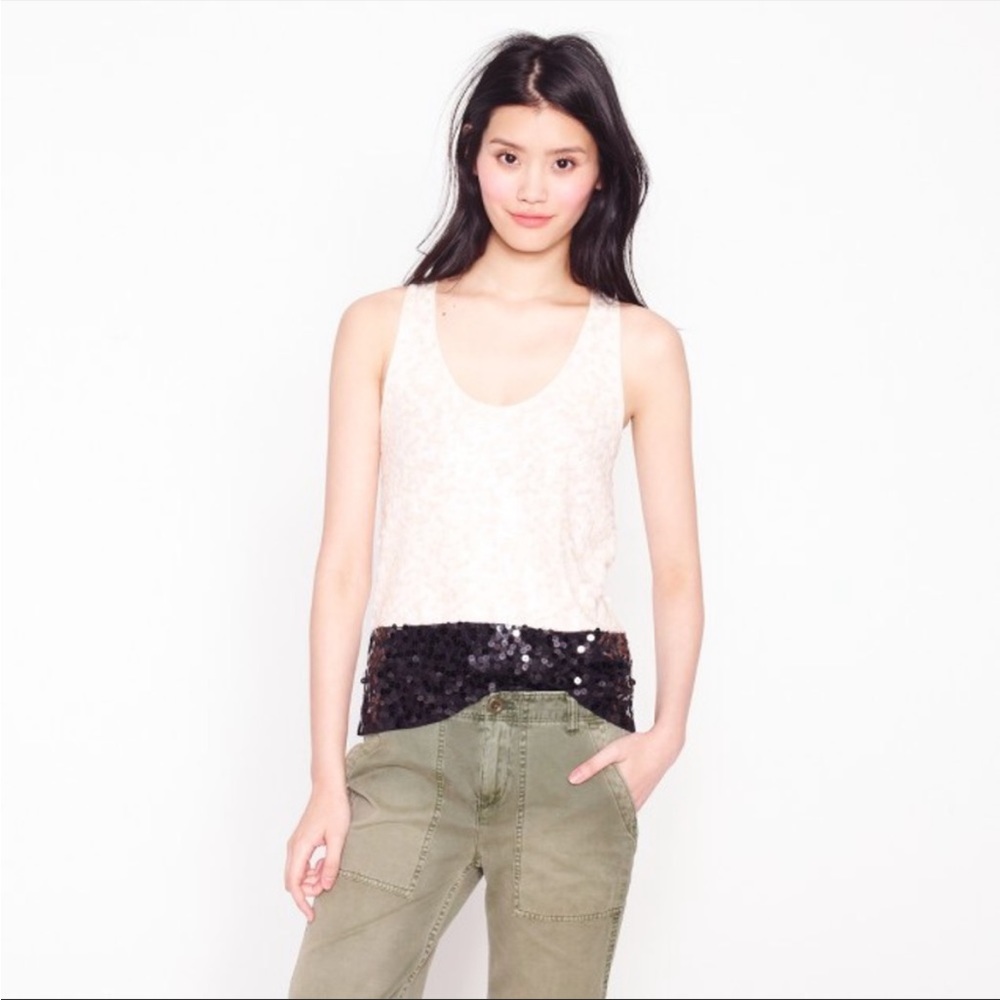 J Crew Sequin Top